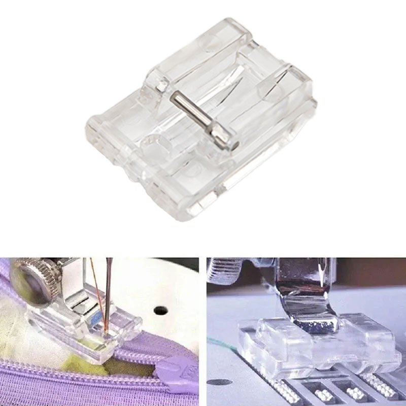 6 Style Zipper Sewing Machine Foot Invisible Zipper Foot Household Sewing Machine Parts For Brother Singer janome Stitching Tool: plum