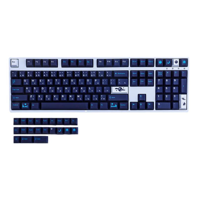 Tai-Hao Keycaps  104 ANSI Keys  - Cubic Avatar Cherry MX ABS Double Shout Keycap Set 7435147152115