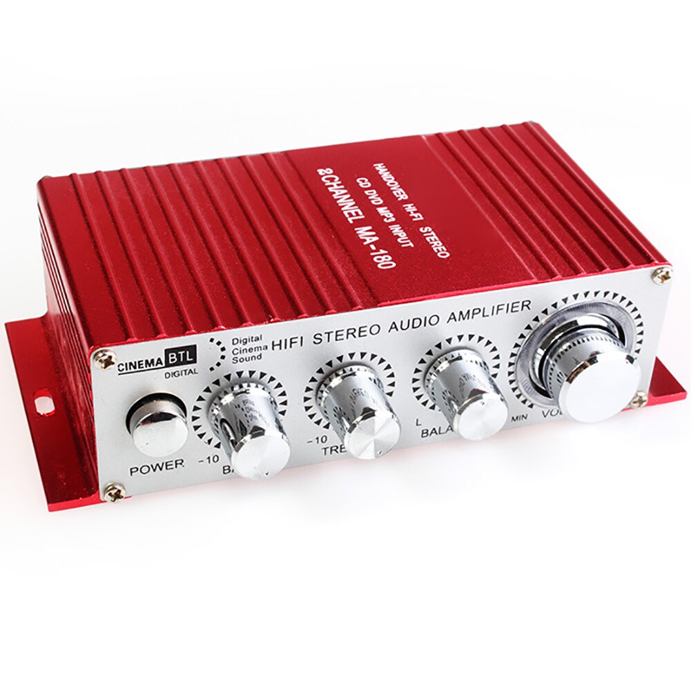 Digital Audio Amplifier Wireless Subwoofer LED Display Stereo Mini Car Mounted USB Charging Easy Operate Space Saving High Power