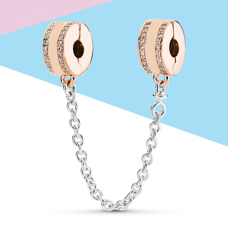 INBEAUT Rosa Oro Rosa CZ Maple Leaf Branelli misura il Braccialetto di Marca fai da te 925 Sterling Silver Sogno Cather Beetle Piuma Del Cuore pendenti e Ciondoli: ssc218