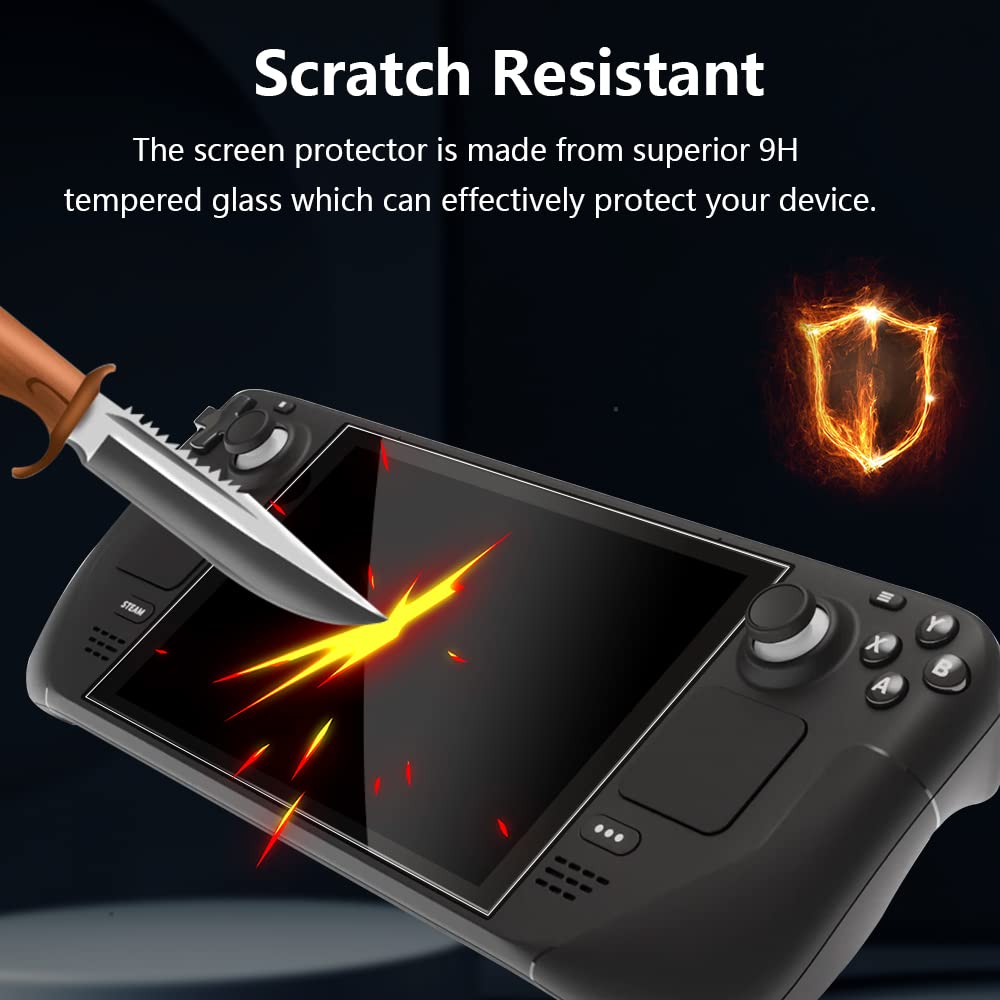 2Pcs Voor Stoom Dek Screen Protector Gehard Glas 7 Inch 2 Pack Krasbestendig Bubble Gratis Vingerafdruk Slip