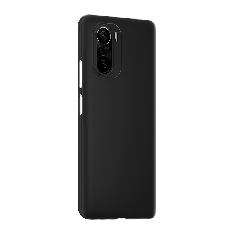 Einfache Stil Telefon fallen Zurück Abdeckung Ultra Dünne Silm PP Coque Fundas Für Poco F3: fest Schwarz