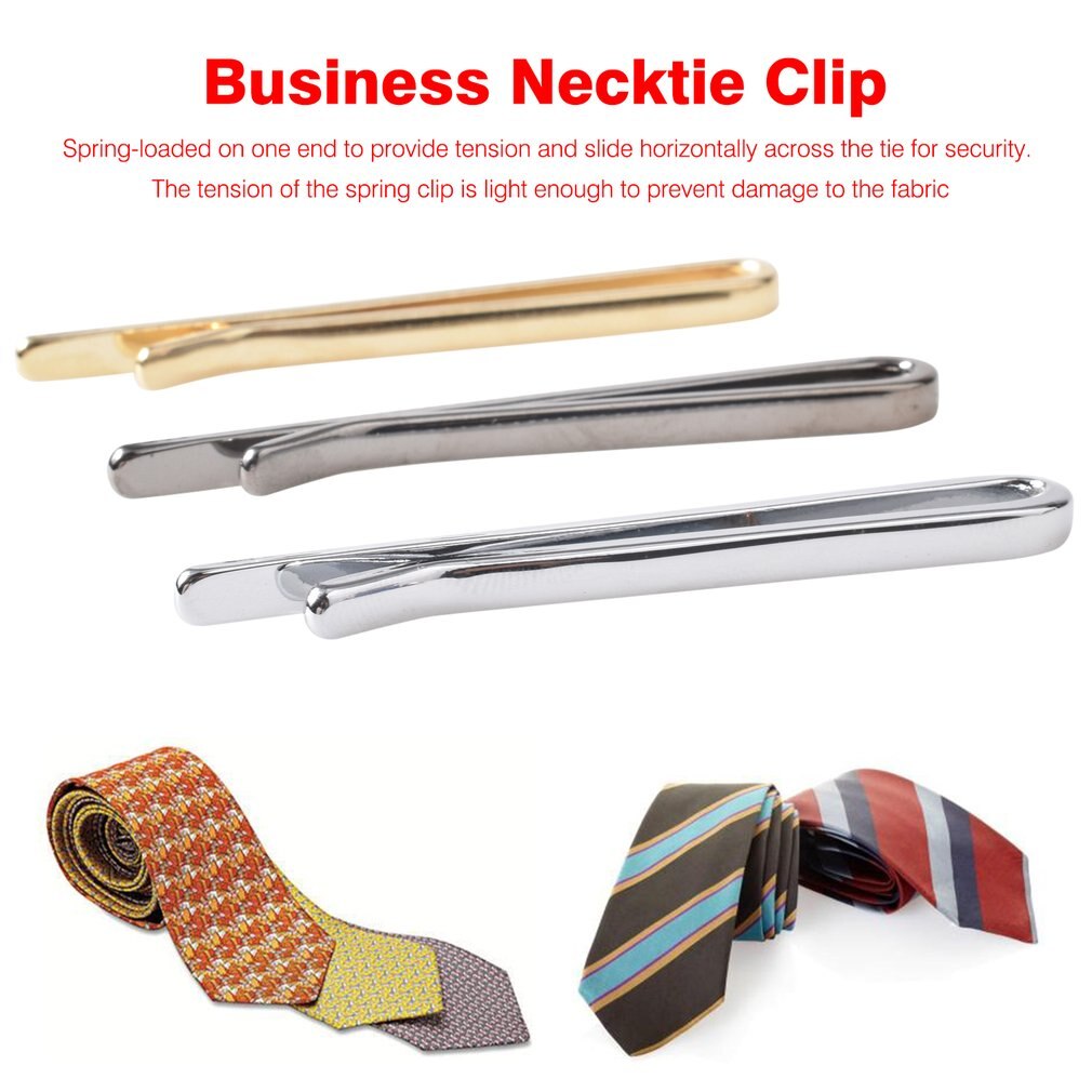 3PCS/SET Men Tie Clip Stainless Steel Embossed Style Exquisite Necktie Tie Clips Jewelry For Business Suit Set DIY Jewelry