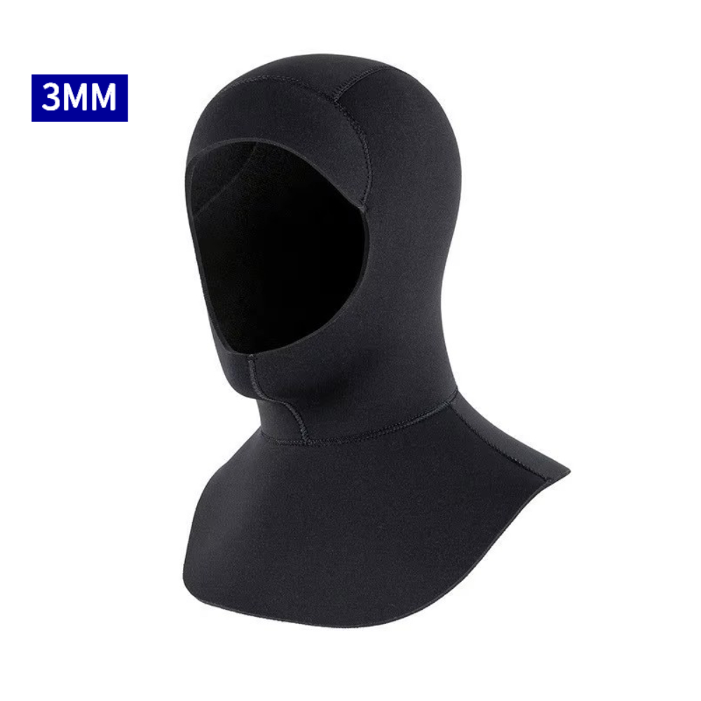 Neopreen duikcap/wetsuitmuts, 3mm/5mm elastische thermische duikcaps voor mannen en vrouwen, geschikt voor zwemmen in koud water, snorkelen en surfen.: Wit / L/xl