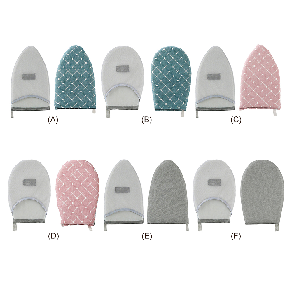 Tabla de planchar de mano de tela, guantes de planchado a vapor resistentes al calor, manopla de vapor para tienda de ropa