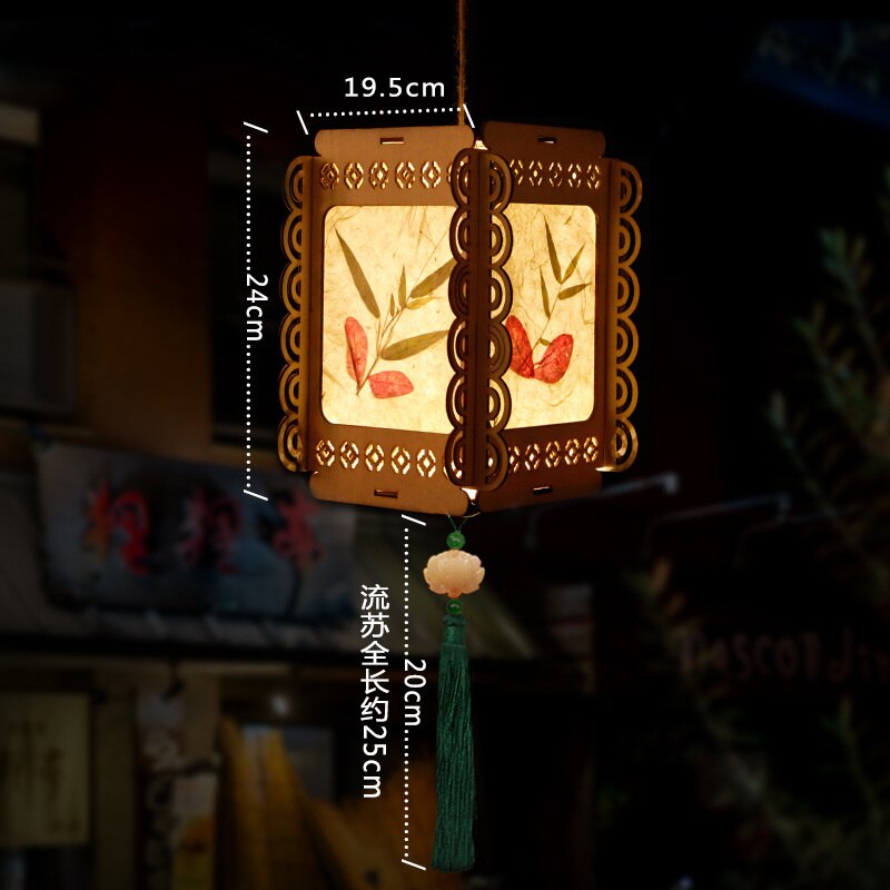 DIY chiński latarnia pałac w stylu Retro przenośny kwiat światła lampy Party świecące latarnie na Mid-Autumn Festival prezent: F