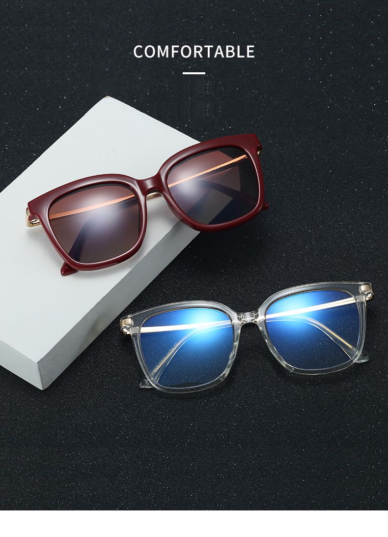 2 in 1 Polarized Magnet Clip On Eyeglasses Frame for Women TR90 Cat Eye Optical Glasses Frame Female Myopia Prescription