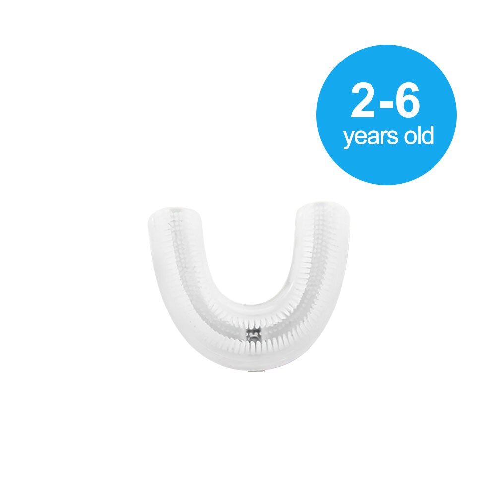 Smart U-Shaped Electric Toothbrush Kids Silicon Automatic Ultrasonic Teeth Tooth Brush Cartoon Pattern Children 360 Degrees Home: Uxingyashuatou2-6
