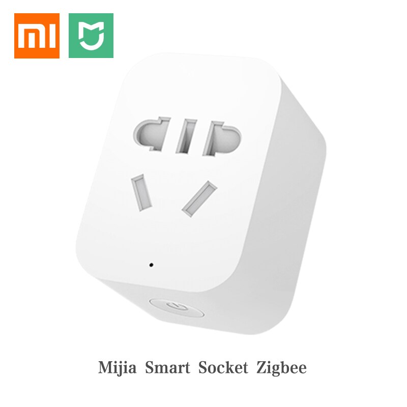 Xiaomi Smart Home Kit Mijia Gateway Door Window Human Body Sensor Temperature Humidity Sensor Wireless Switch Zigbee Wifi Socket: Zigbee Socket