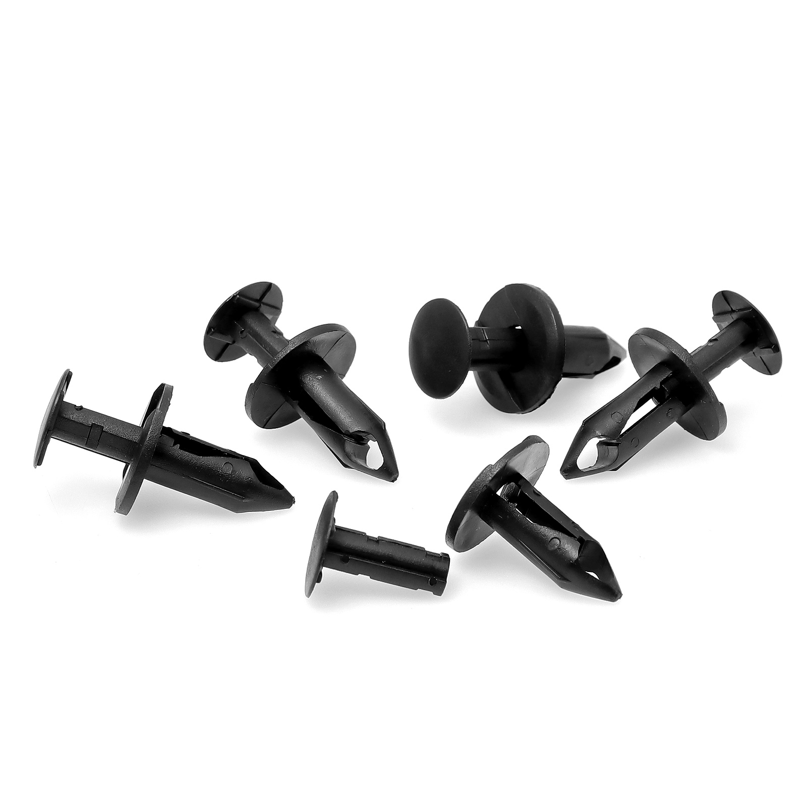 8mm Auto Retainer Clips Kunststoff Befestigungen Kit Auto Trim Panel Clip Schwarz Auto Körper Stoßstange Niet Set Ersatz Push pin 50PCS