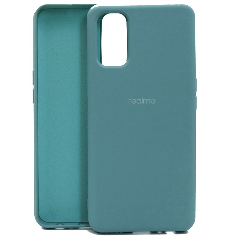 Stoßfeste schutzhülle aus flüssigsilikon für realme 7 Profi, passend für oppo realme 7 Profi, realme 7 und 7 Profi: Realme 7 Profi / Hellblau