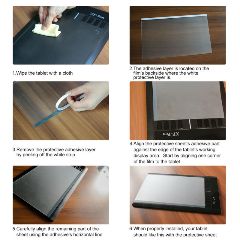 XP-Pen Transparent Graphic Tablet Protective Film just for Star03 Graphics Drawing Tablet (2 pieces)