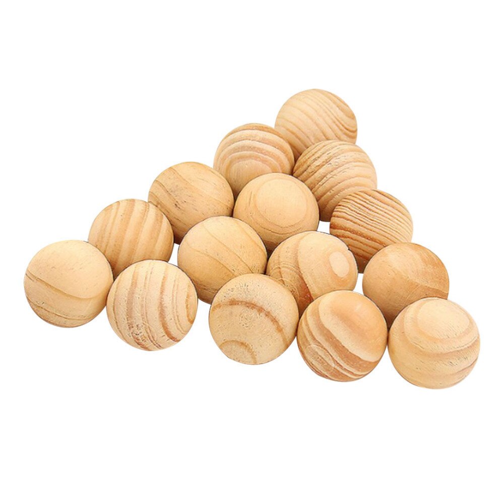 100 stuks natuurlijke cederhouten ballen kamferhouten ballen mottenwerend voor laden, opbergdozen en kasten