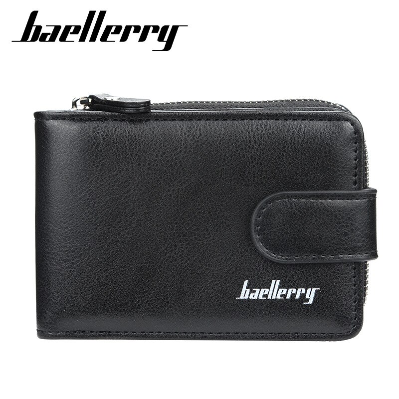 Baellerry Many Departments Credit Card Holder Wallet Men Leather Cardholder Purse Extendable Business Card Case Purses