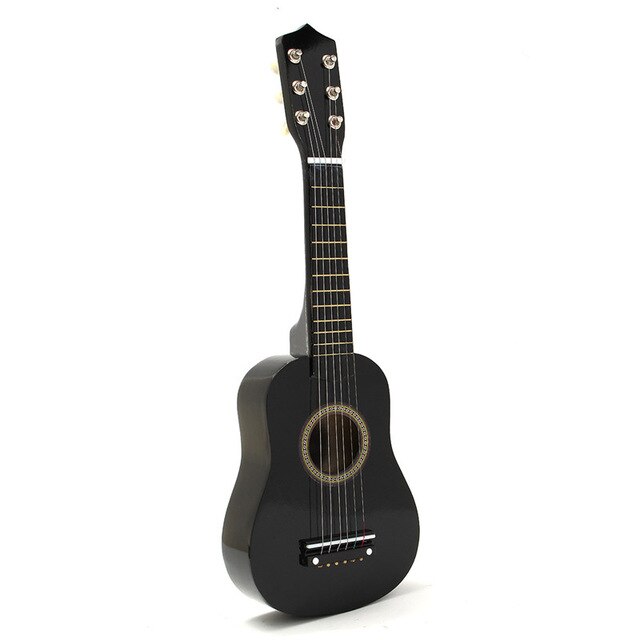 21" Ukulele Basswood Acoustic Nylon 6 Strings Ukulele Bass Guitar Musical Instrument for beginners or Basic players: Black
