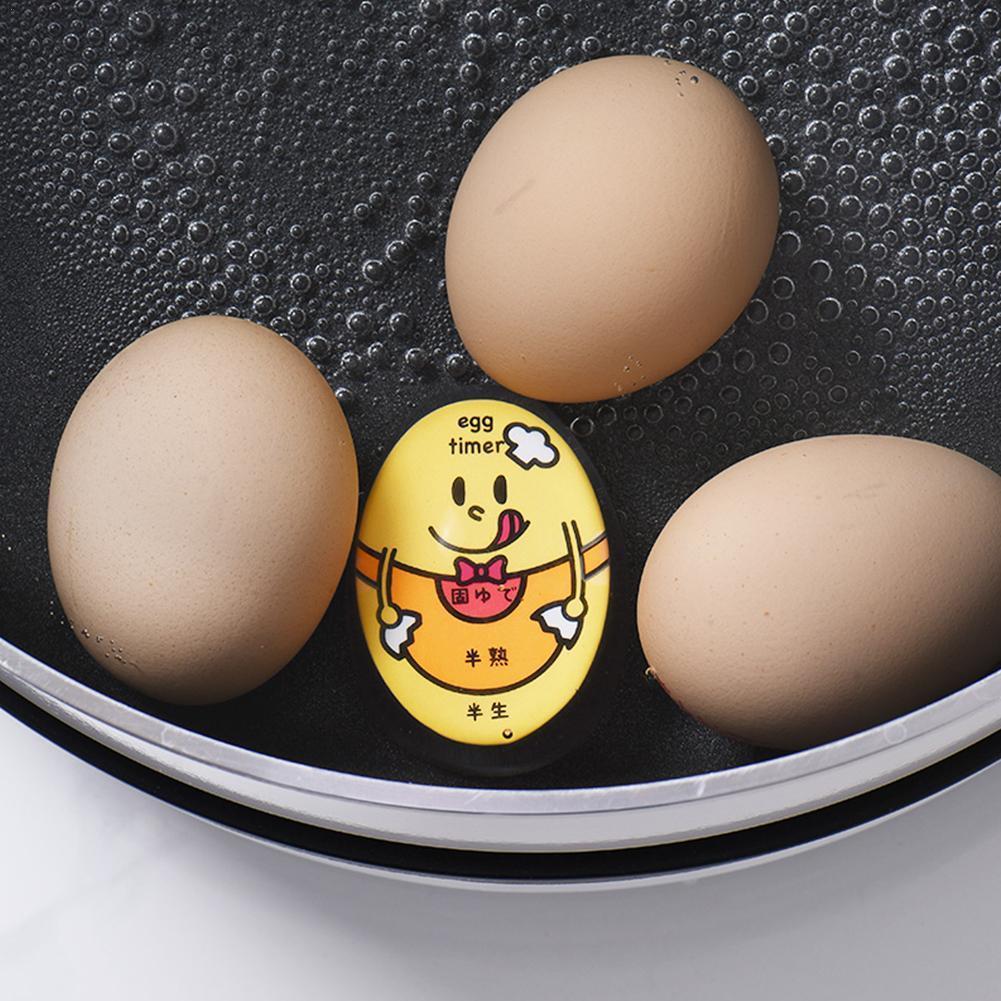 Egg Timer Half/Semi/Fully Boiled Egg Timer Color-Changing Egg Resin Perfect Kitchen Timer Tool Heat-resistant Y5N6