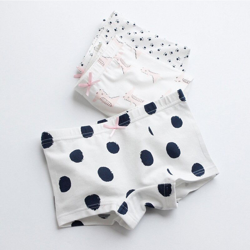3pcs/lot Kids Underwear Panties Cotton Girls Baby Pants Cute Girls Underwear Mixed Color Baby Girl Clothes