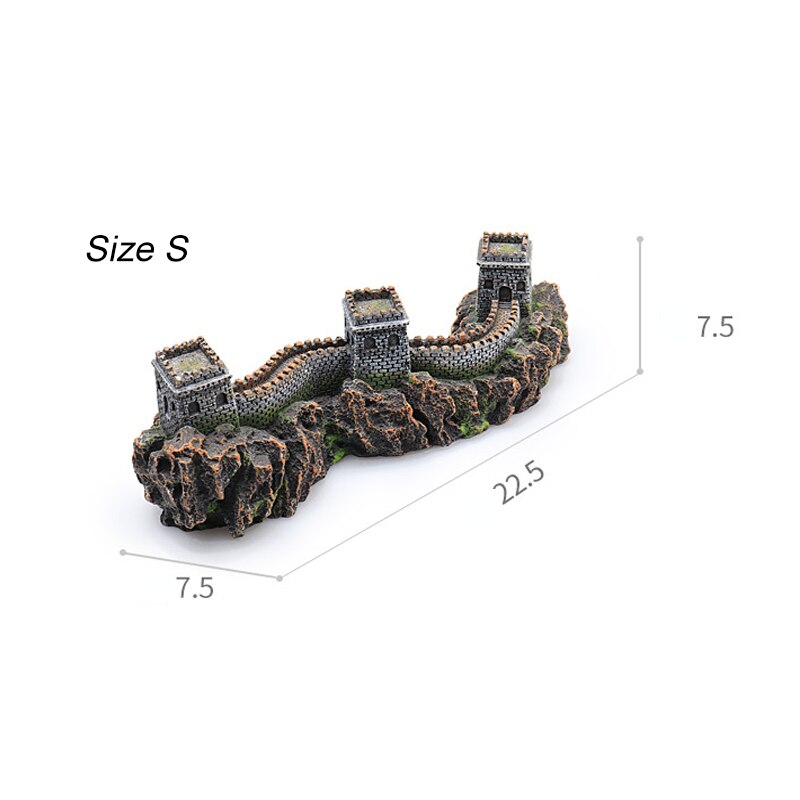 Aquarium Aquarium décor la grande mur ornement Reptile poisson cachette grotte décoration: Size S