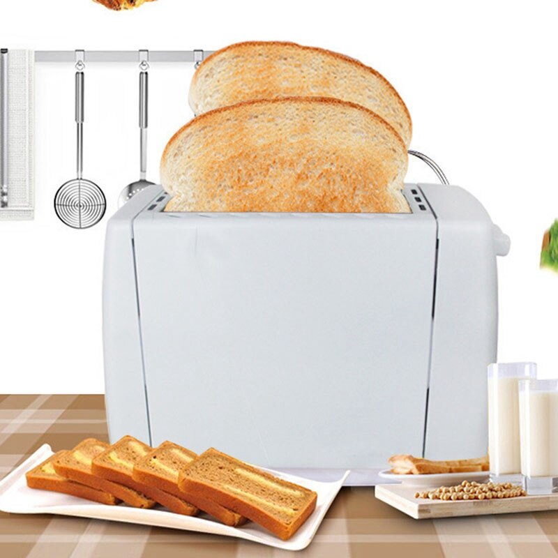 SANQ 2 Slices Slots Stainless Steel Automatic Electric Bread Toaster Mini Household Breakfast Baking Bread Machine EU Plug
