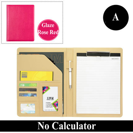 Multifunctionele Business Portfolio Padfolio A4 Lederen Organizer Manager Map Met Klembord