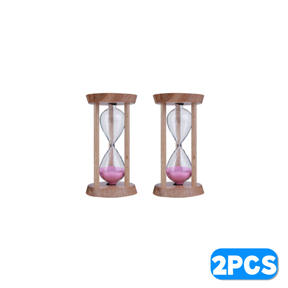 Reloj de arena artesanal, temporizador de reloj de arena de 3 minutos, reloj de arena, temporizador de cepillo de dientes para niños, decoración del hogar, de cumpleaños para niños: Negro