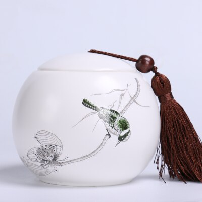 JIA-GUI LUO 800ML Tee Caddies Tee Caddie Keramik Kasten Reise Lagerung Pu'er Tee Kasten Tee zubehör dekoration D039