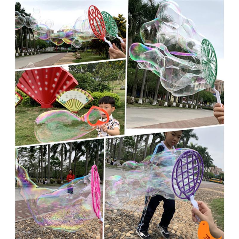 1pcs Bubble Blower Blowing Plastic Children Jumbo Giant Blower Ring Bubble Maker Bubble Wands for Girls Kids Boys