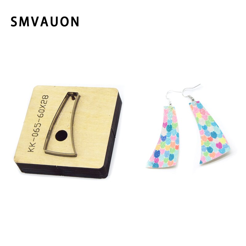 SMVAUON-herramientas de Metal para cortar cuero, regla de hoja troquelada, pendiente de acero, molde para recortar troqueles para cortador de cuero, manualidades de cuero