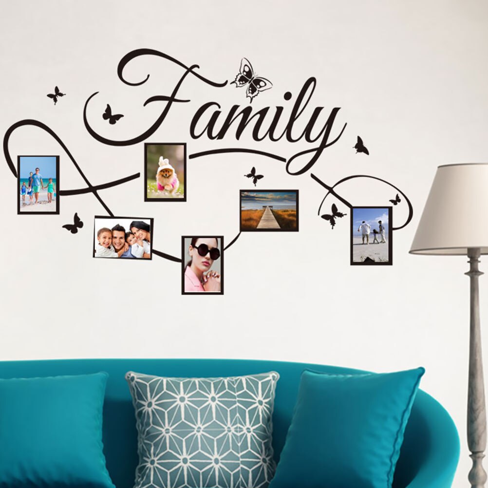 Family Photto Frame Wallpaper Photo Wall Art Sticker for Bedroom Living Room