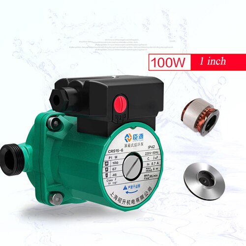 heating water circulating pump 80W 220v circulating pump mini water heater circulating pump for floor circulation water pump: 100W