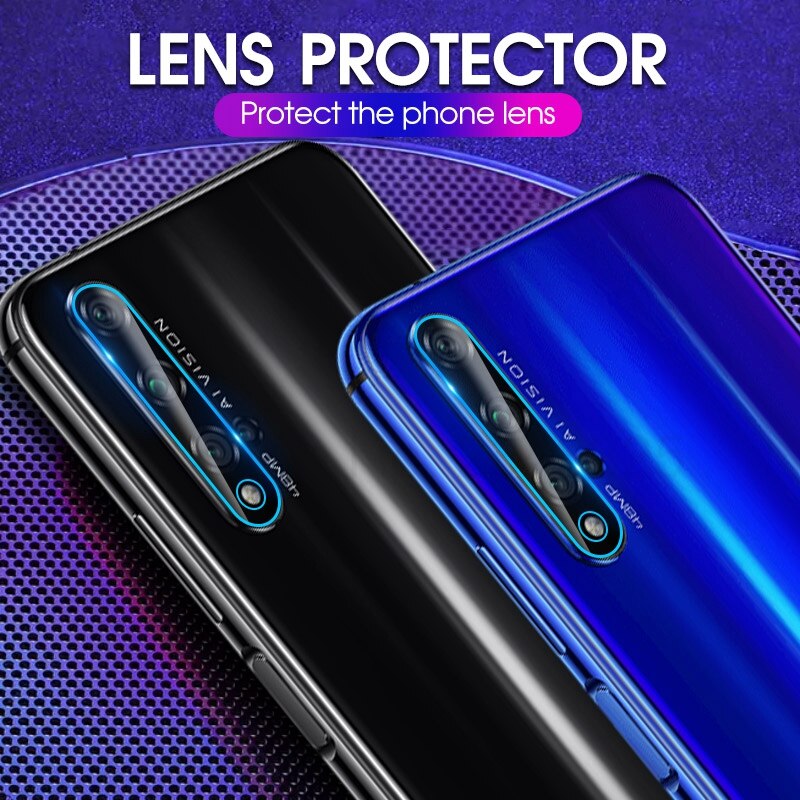 Capa de vidro para câmera traseira, proteção para lentes huawei nova 6 se 5 t 5 t huawei honor v30 pro 20 10i 20i lite,