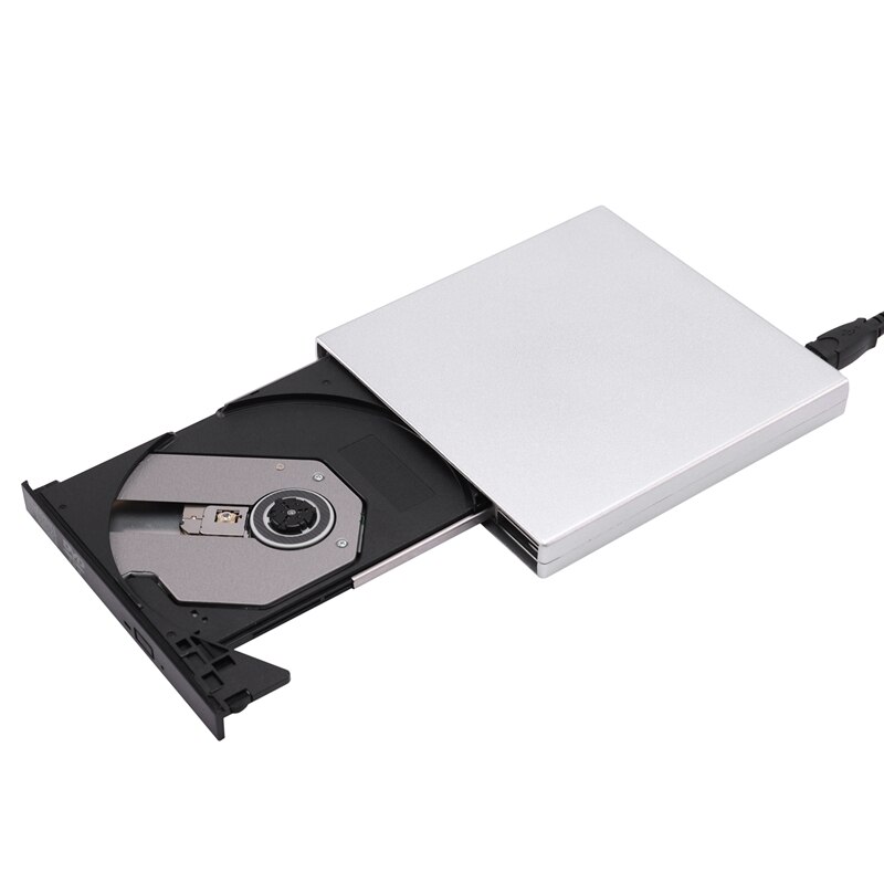 Lecteur externe pour ordinateur portable, graveur de dvd externe pour lecteur cd/dvd +/-rw, lecteur optique mobile usb 2.0