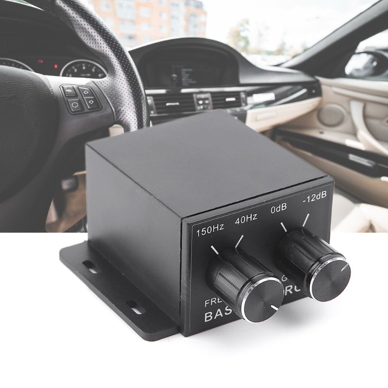 Regulador de coche amplificador bajo Subwoofer estéreo ecualizador controlador 4 RCA Q9QD