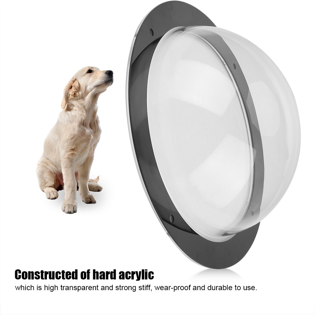 Cats Dogs Acrylic Dome Window Durable Acrylic Pet Sight Window Dome Insert Fence Clear Outside Landscape Viewer For Backyard