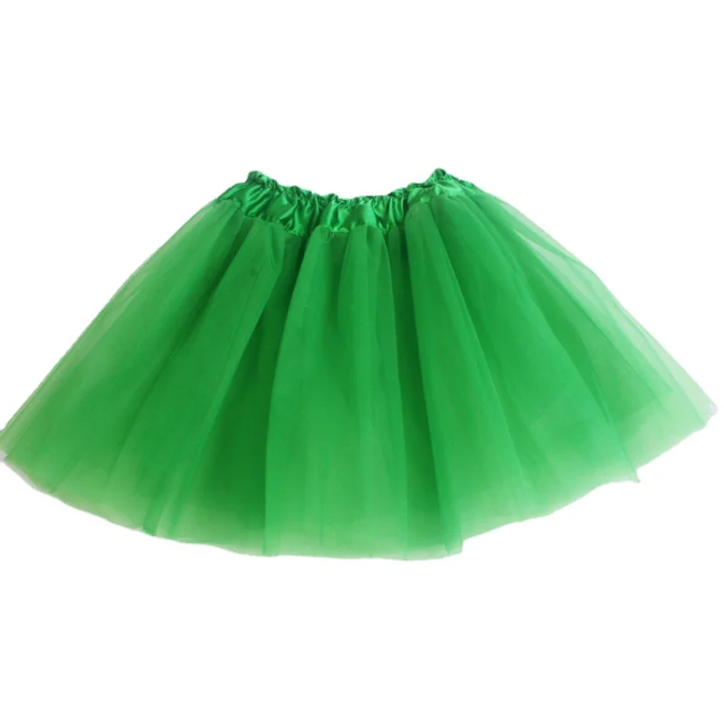 Jupe tutu élastique pour filles, vêtements de danse de Ballet, Mini jupe pour fête d'anniversaire, danse, 3 couches en Tulle pour enfants de 2 à 8 ans