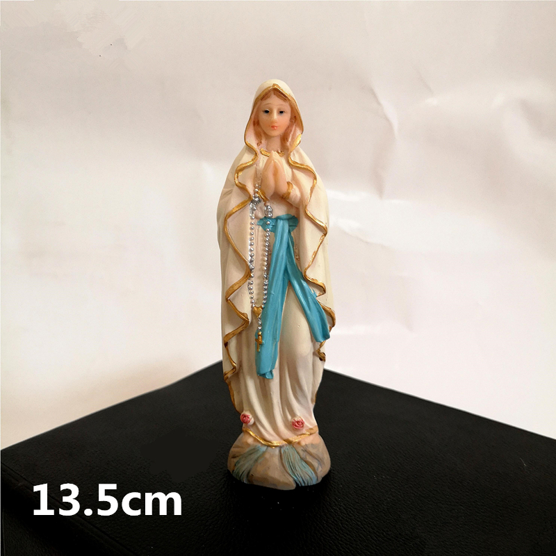 Religiös statyett helig familj staty jesus heliga hjärta staty välsignade jungfru maria staty: Färg 16