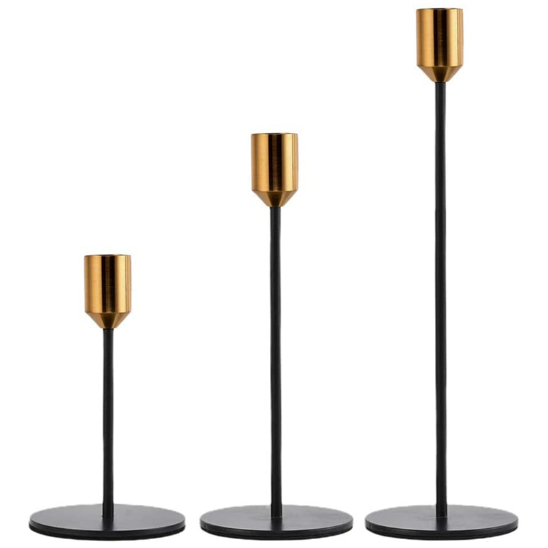 Absf Kaars Houder, Kandelaar Houders, Set Van 3 Moderne Decor Kaars Staat Voor Taper Kaarsen, past 3/4 Inch Dikke Kaarsen: Default Title