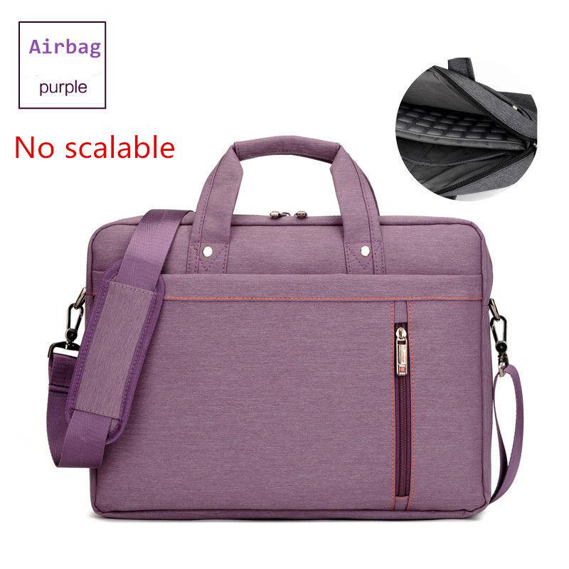 Burnur 13.3 14.1 15.6 17.3 Inch Laptop Bag Shockproof Airbag Waterproof Computer Bag Thick Notebook Sholder Bag men Women: Purple / 13"