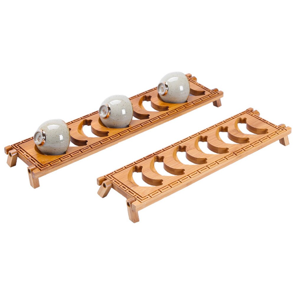 Natural Bamboo Draining Rack Tea Cup Drying Rack T... – Grandado