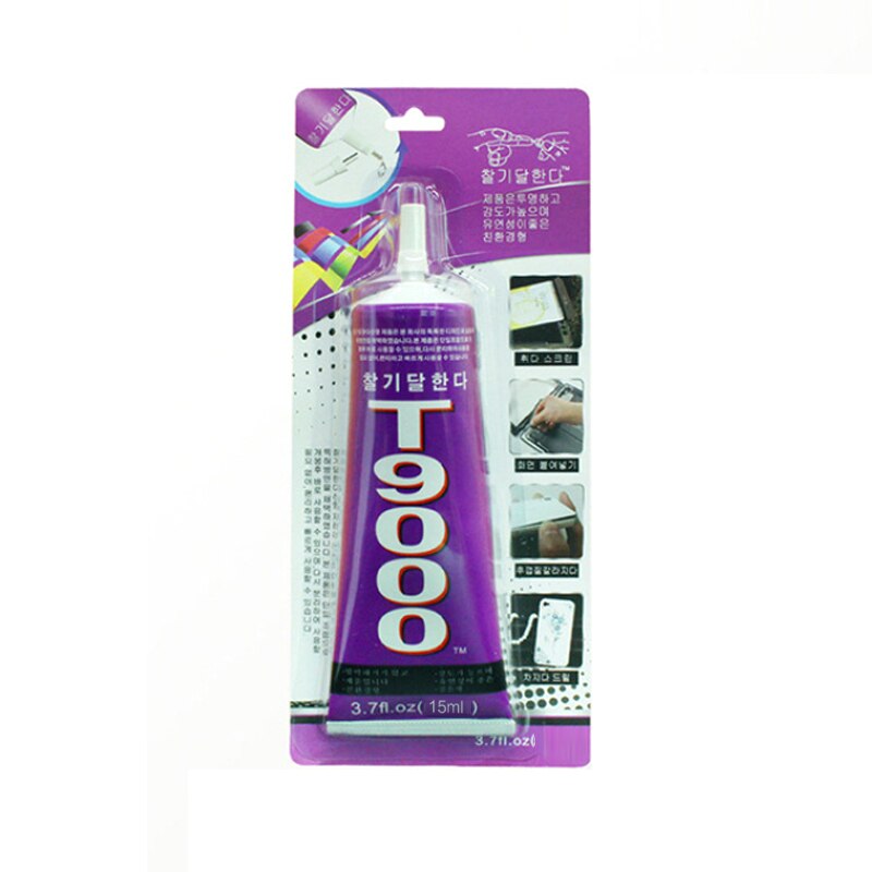 T9000 15Ml Super Lijm Vloeibare Lijm Multipurpose Industriële Voor Diy Sieraden Crystal Rhinestone Telefoon Screen Glas Lijm Tool