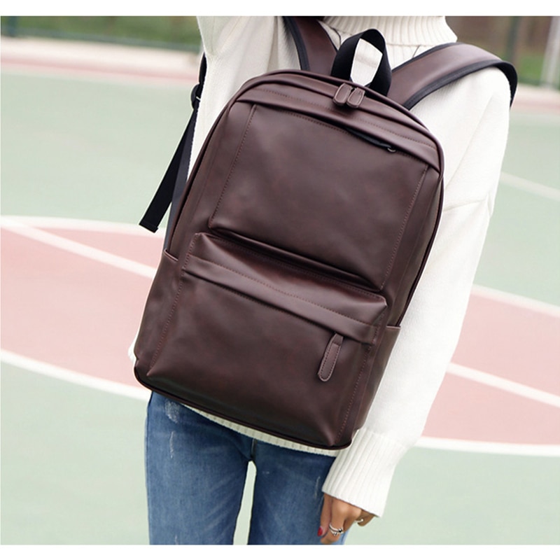 15 pulgadas PU impermeable portátil mochilas Anti-robo funda para portátil para Macbook Air Pro 15 13 12 11 hombres y mujeres mochila para portátil de viaje