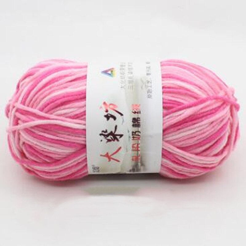 50g/Ball Kammgarn #5 Abschnitt-färben Nahen-dicke Milch Baumwolle Weiche Baby Garn Hand betroffen Häkeln Baby Wolle JK489