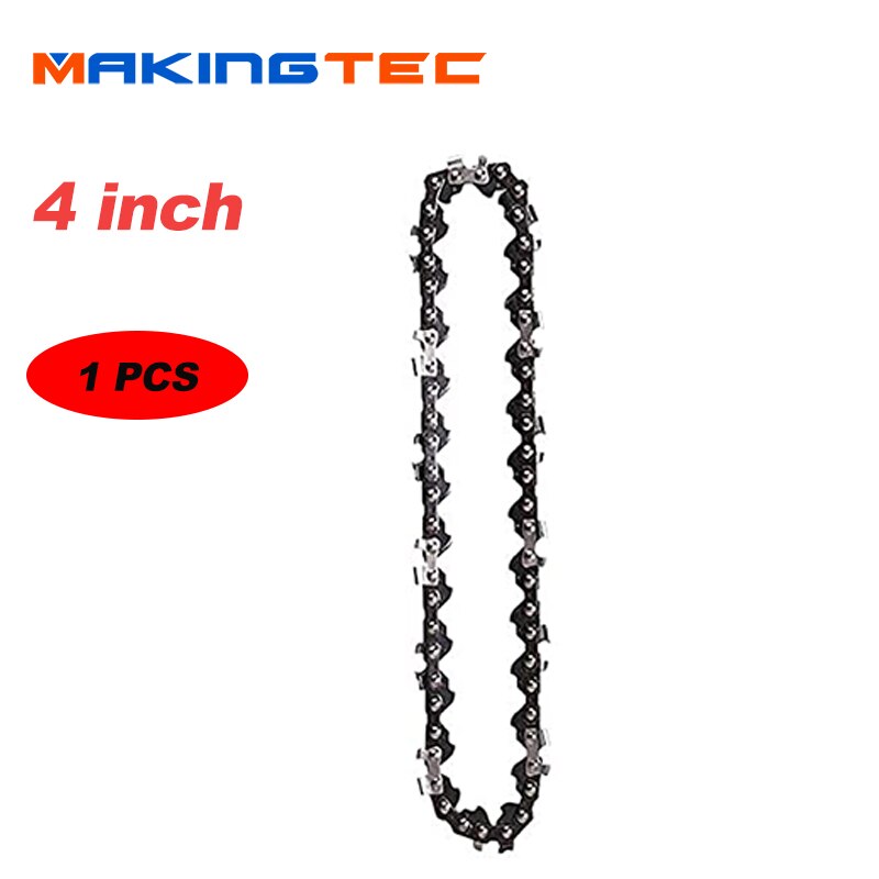 MAKINGTEC 4 inch Chain 6 Inch Replacement Chain Electric Cordless Chainsaw Garden Power Tools One-handed Woodworking Pruning: MK-4inch-01