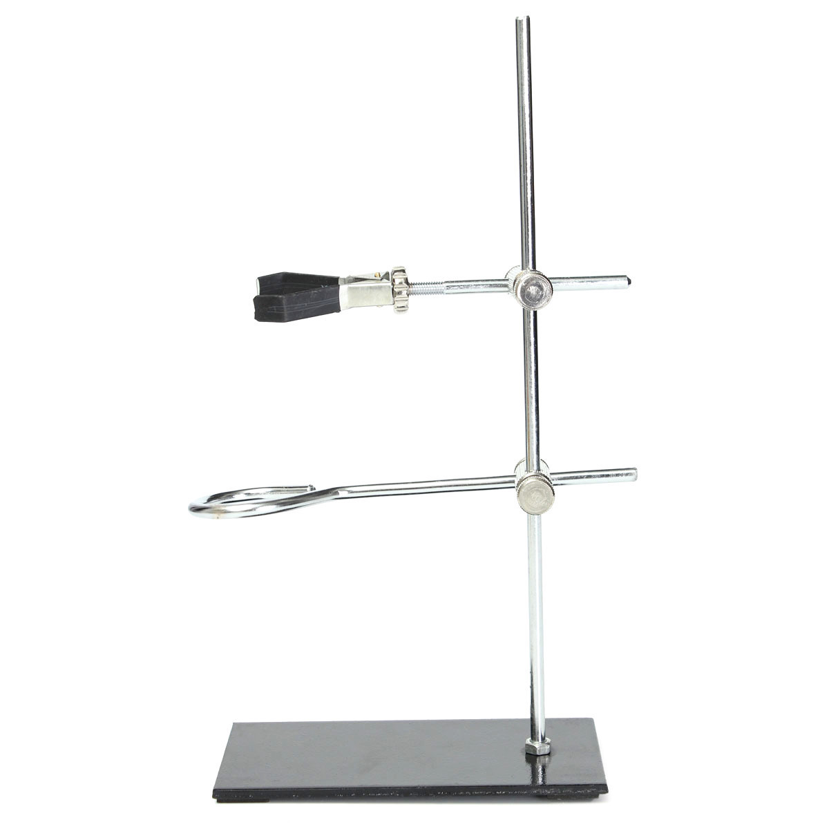 1PC Metal Mini Lab Bracket Laboratory Support Stand Alcohol Bottle School Rod Length 29cm Silver Black