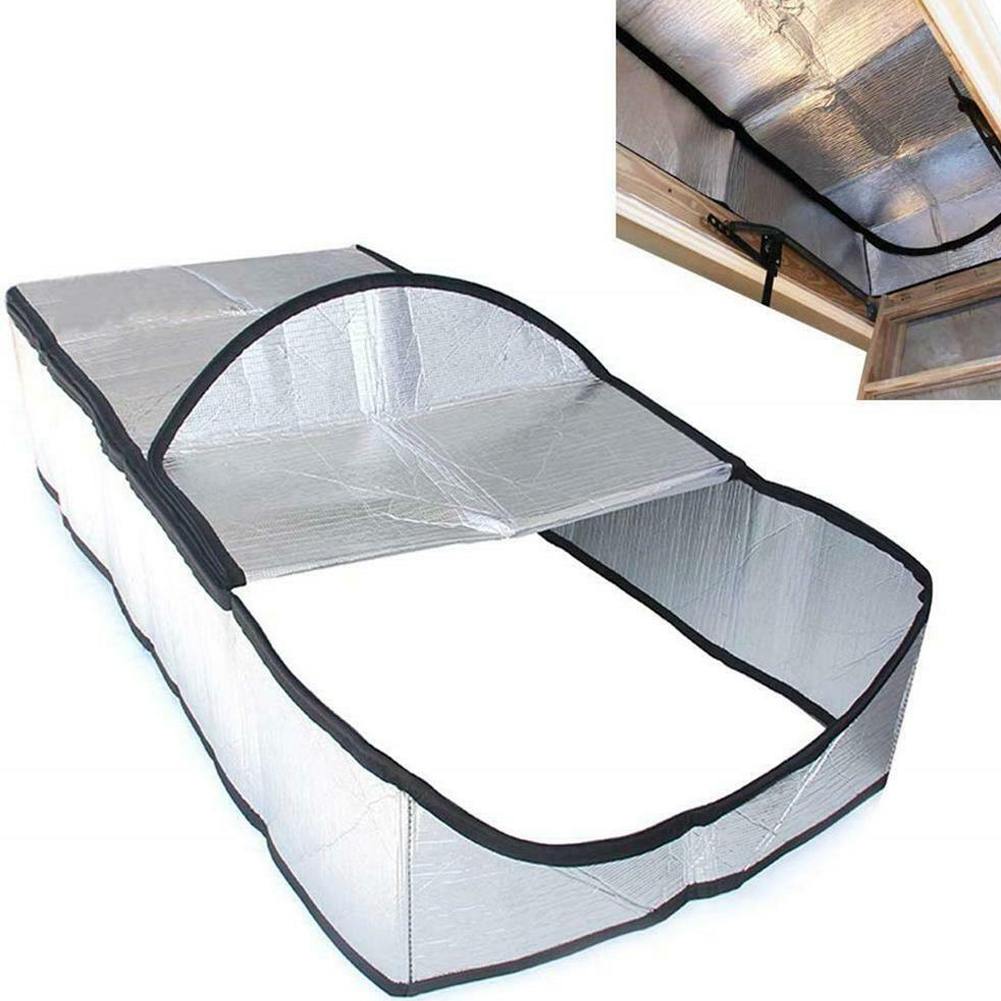 Fireproof Attic Tent Cover Attic Door Insulation Cover Attic Insulator Attic Ladder Insulation Cover Double-sided Aluminum Foil