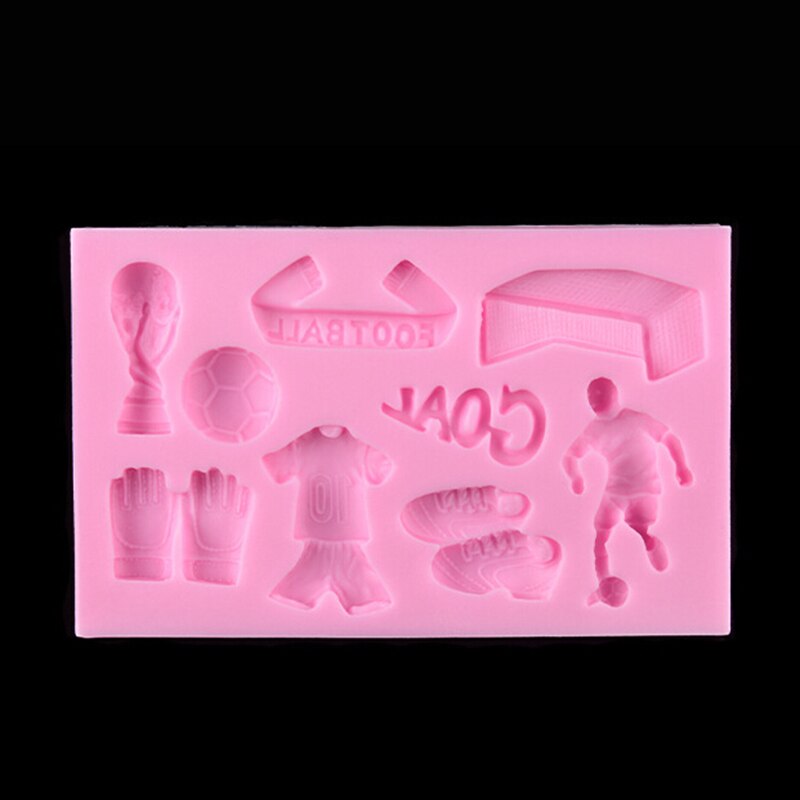 Football Theme Baking Mold Silicone 3D Silicone Cake Decorate Chocolate Fondant Mold For Cupcake