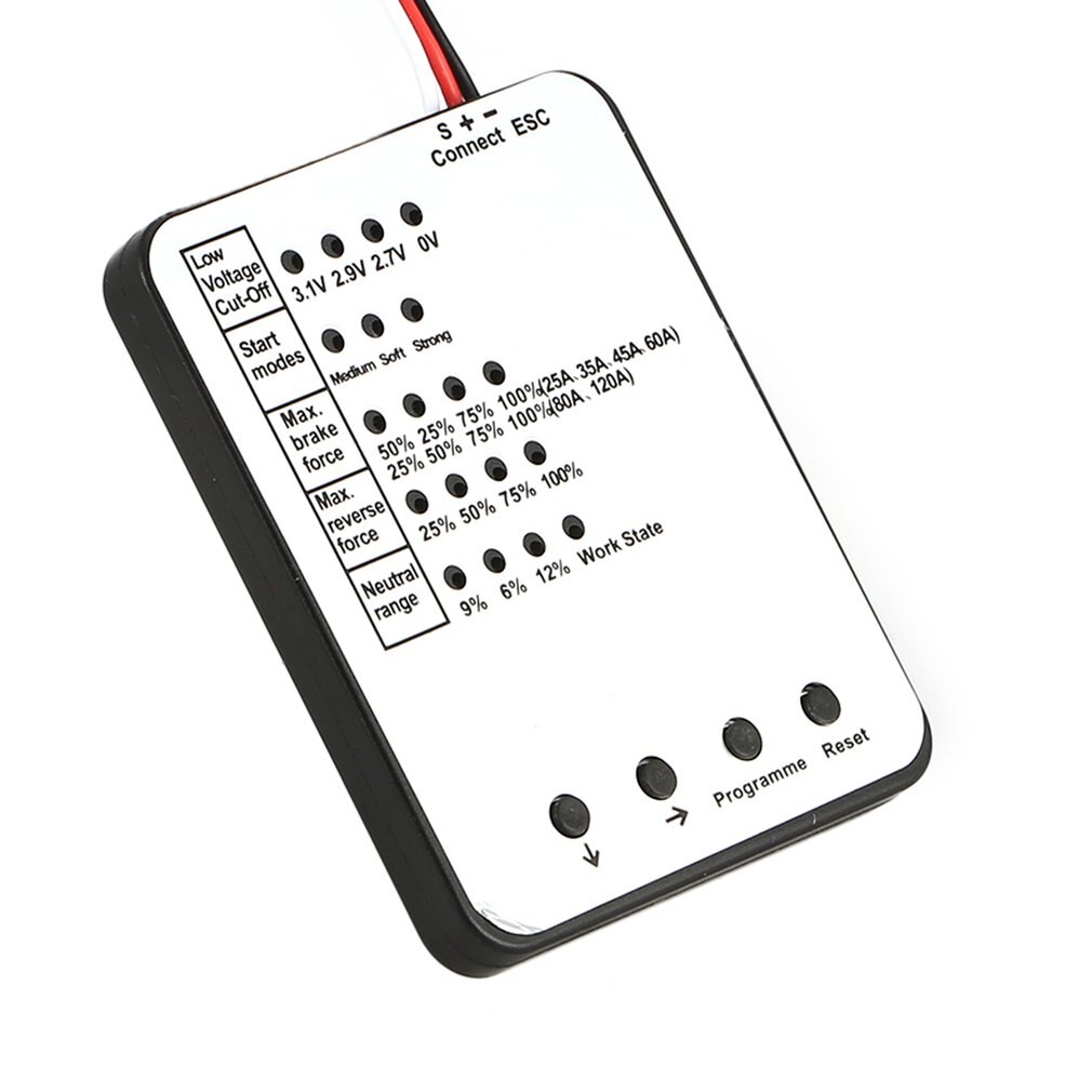 Programming Card Automotive LED Programming Card For RC Car ESC Electronic Speed Controller Remote Control Accessory