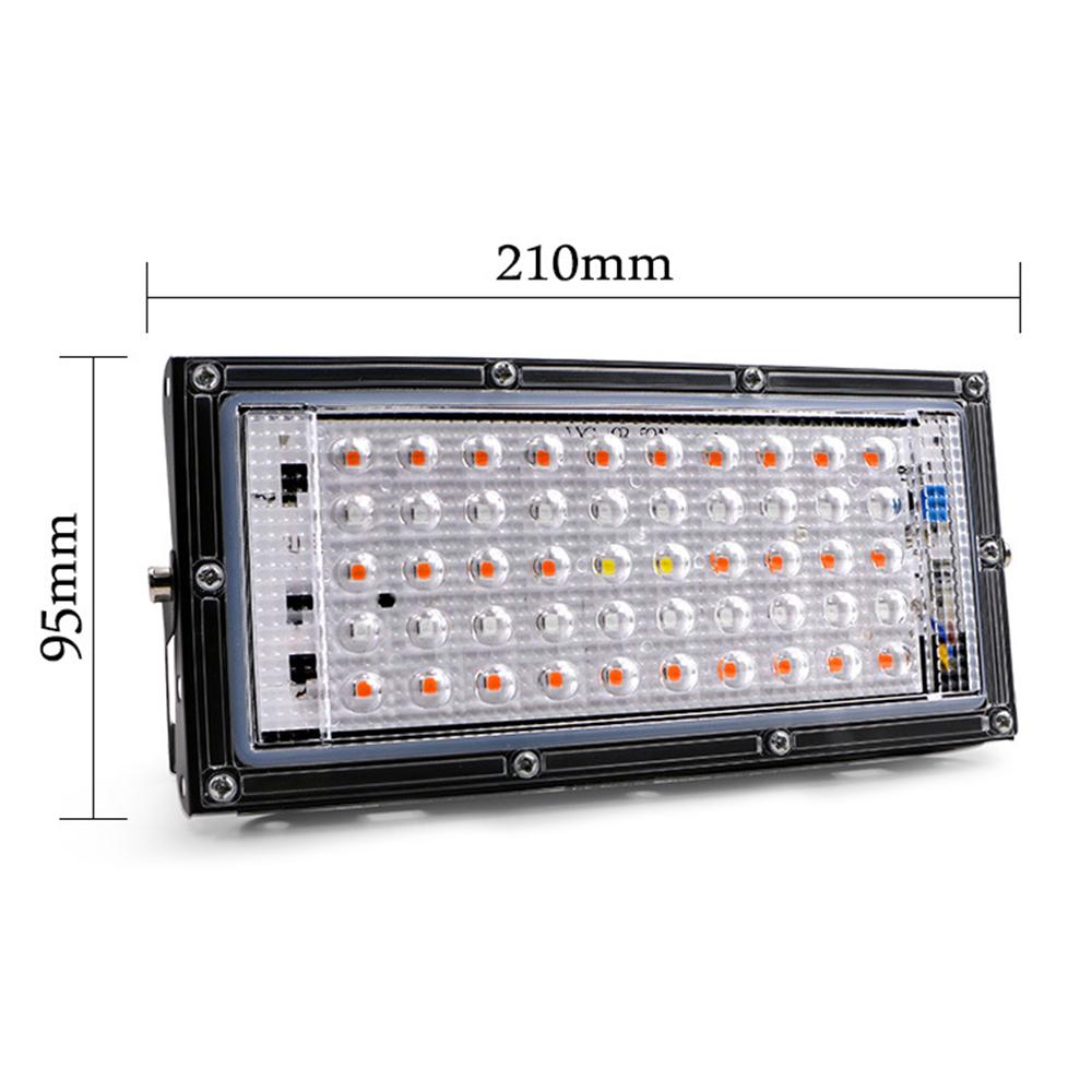 Aluminum LED grow lamp 210x95mm 50LED Grow AC 220V-240V For Greenhouse