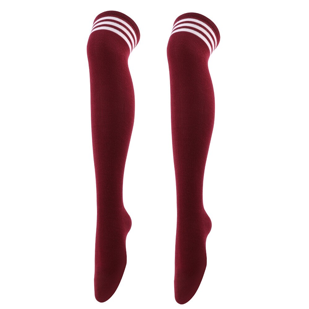 Sorte stribede sokker kvinder sjov jul sexet: Rød-hvid