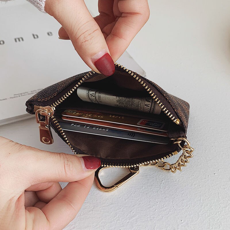 Zipper Ladies Short Wallet Coin Pouch Purse Wallet PU Leather Clutch Bag Large Capacity Ladies Unique Wallet